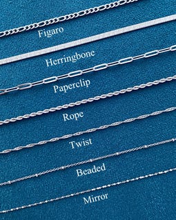 Stainless Steel Chain,Silver Chain Necklace,Rope Dainty Snake Chain Twist Chain Herringbone Necklaces for Women MenWaterproof,Christmas Gift